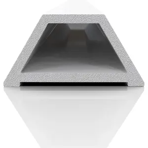 40 # Upvc聚氯乙烯挤出硬质塑料白色黑色型材通风框架玻璃门型材三角形