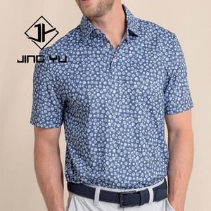 Camiseta de Golf Polo para Hombre, Personalizada con Logotipo, Impresión Gráfica Grande, Secado Rápido, Corte Ajustado, para Sublimación, 80% Poliéster, 20% Elastano - Product Image 1