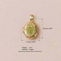 Hongtong AC-365 Nouvelle Arrivée Pendentifs Cœur Mignons et Délicats Plaqué Or PVD 18K Boîte Photo Tendance Vente Chaude
