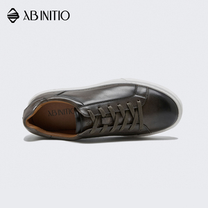 Fahion Designer Luxury Leather Flat Causal Lace Up Shoes <span class=keywords><strong>Zapatillas</strong></span> de deporte para hombres - Product Image 3