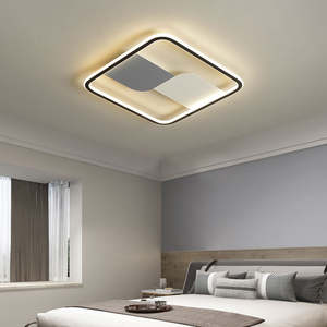 Luces de techo LED rectangulares ultrafinas minimalistas modernas, lámparas de dormitorio recién llegadas con base de aluminio - Product Image 3
