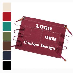Tablier de travail en toile pour stand de barbecue et maintenance, durable, logo personnalisable, réutilisable, lavable en machine - Product Image 1