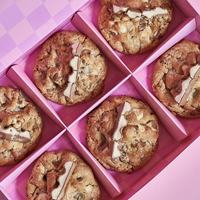 Boîte d'emballage en papier pour biscuits de haute qualité, colorée, avec plateau pour sauce chocolatée