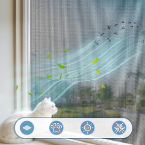 Malla de Acero Inoxidable de Alta Resistencia para Ventanas, Protección Contra Mascotas, Antiarañazos, Malla Metálica en Rollo para Ventanas y Puertas - Product Image 3