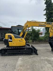 Excavatrice sur chenilles hydraulique compacte Komatsu PC78US-8 d'occasion, 7,5 tonnes, queue ultra courte, d'origine japonaise, faible nombre d'heures de travail, petite taille, modèle D - Product Image 2