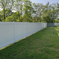 Panneaux de clôture en vinyle 6x8 blancs, panneaux de clôture en PVC pour jardin, protection de l'intimité extérieure