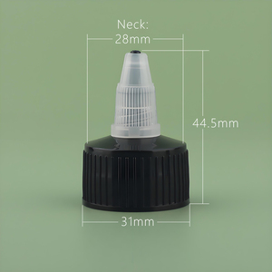 Hot bán 28mm Twist <span class=keywords><strong>cap</strong></span> mỹ phẩm Twist Off Gel tip mũ trong suốt mềm tip nắp chai - Product Image 5