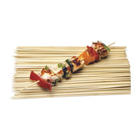 100 brochettes en bambou écologiques jetables, manches longues de 6 à 30 pouces, pour barbecue au charbon de bois et artisanat extérieur