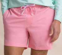 Shorts de bain décontractés personnalisés en tissu recyclé extensible, respirant et à séchage rapide, avec doublure en maille unie – Vente en gros