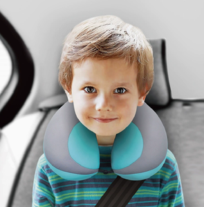 <strong>Kids</strong> Portable U-Shape <strong>Travel</strong> Neck <strong>Pillow</strong> Foam Beans Filling Ergonomic Design Baby Cervical Spine Protection Safe Car Seat - Product Image 1