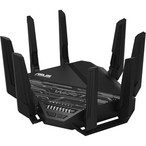 เราเตอร์ WiFi 7 แบบ Tri-Band รุ่น Rt-Be96U Be19000 รองรับ 6GHz พร้อมพอร์ต LAN 4 ช่อง ความเร็ว 320MHz รองรับ QoS สำหรับเล่นเกม ธุรกิจ และใช้งานที่บ้าน (ขายส่ง) - Product Image 1