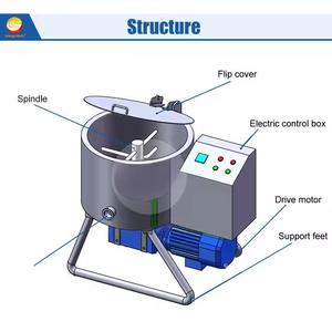 Profesyonel çikolata topu değirmen makinesi çikolata Melanger makinesi - Product Image 5