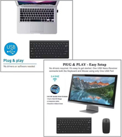 Ratón y Teclado Inalámbricos USB de Alta Calidad, Proveedor Dorado, Interfaz Nueva y Portátil