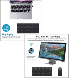 High Quality Golden Supplier USB Wireless Mouse and Keyboard Portable New Interface - Product Image 3