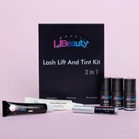 2in1 Profesional Lash Lift dan Tint Kit Korea Keratin Pewarna Bulu Mata Lifting Lash Lift Glue Set Kit untuk Salon
