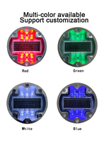 Borne de signalisation routière solaire IP68 à LED haute luminosité intégrée pour la sécurité routière