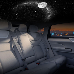 Lámpara Proyector de Cielo Estrellado con Ranura para Tarjeta USB, Película Intercambiable, Luz Nocturna para Auto con Atmósfera de Luna y Cielo Estrellado - Product Image 2
