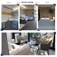 Capsule spatiale de luxe pour 2 chambres, maison conteneur préfabriquée étanche, fabriquée par le fabricant