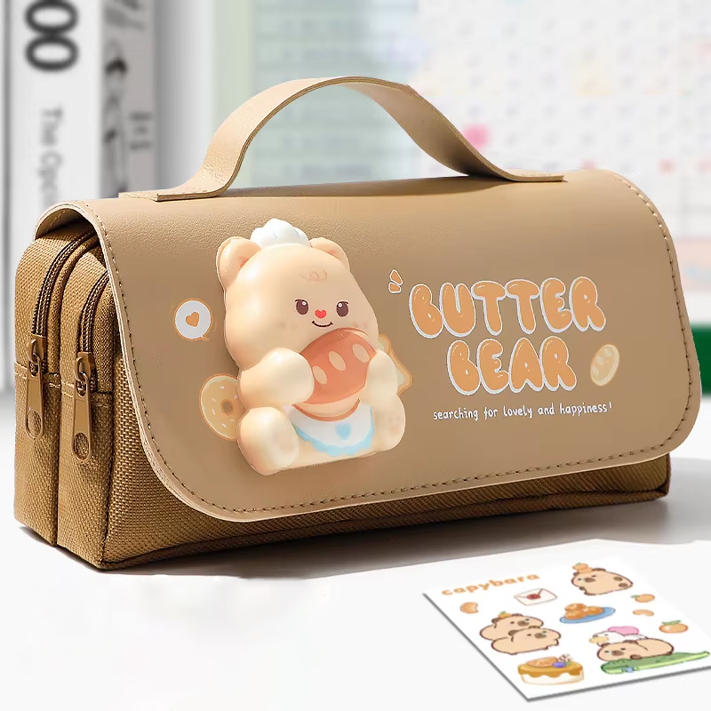 Astuccio per matite antistress orso burro