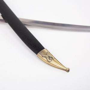 Épée Courbée de Pirate <span class=keywords><strong>des</strong></span> Caraïbes Jack Sparrows 71 cm - Âge d'Or du Piratisme, Poignée Simple, Cutlass de Pirate avec Éléments de Crâne - Product Image 5