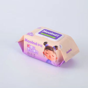 大包80片湿巾，包括大号维生素E清洁湿巾，可随身携带 - Product Image 1