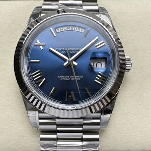 Montre mécanique étanche de qualité supérieure 41 mm VS Factory Acier 904L Mouvement ETA 3255 Plongée 228239 Montre de luxe bleue Président - Product Image 1