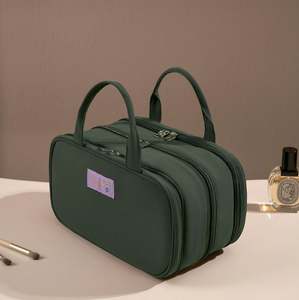 Waterproof Travel <b>for</b> Toiletry Organizer Compartment Bag Zipper Closure Large Multi-Functional <b>Storage</b> Cosmetic Bag <b>for</b> Women - Product Image 6