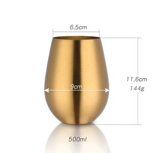 Vente en gros de gobelets à bière sans pied modernes et portables, durables, en acier inoxydable 304 poli brillant, 500-1000 ml, pour boire de la bière, de l'eau, à la maison ou lors de fêtes - Product Image 4