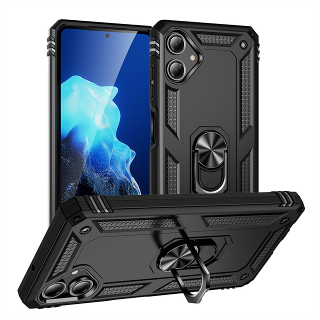 For Samsung Galaxy A16 A06 Protective Case 360 Ring Kickstand Anti Shock Phone Cases Cellphone Cover