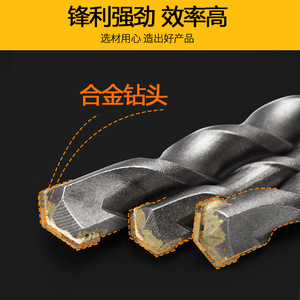 Guest Quality Masonry Drill Bit Spiral Round Shank Set For Concrete And Brick Drilling - Product Image 3