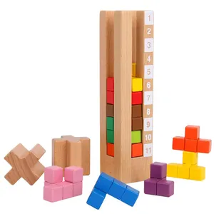 Детские игрушки, популярная игра-головоломка, башня мудрости, развитие мозга, обучение логике, деревянная игрушка для детей, образовательные Подарки