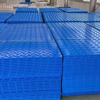Estera de protección vial temporal de plástico HDPE Estera de protección de tierra personalizada