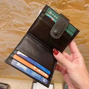 Leather Woven Short Shoulder-bag with Drawstring Closure and <b>Snap</b> <b>Fastener</b>. Lingerie Cowhide zero Wallet Cover. - Product Image 5