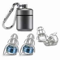 Bouchons d'oreilles réutilisables haute fidélité pour concerts, protection auditive anti-bruit pour musiciens, DJ, fêtes, bars, motos