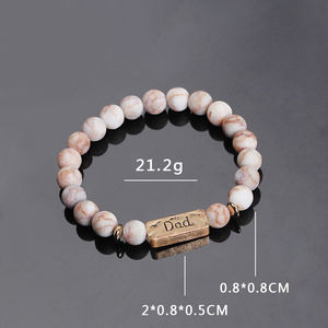 2024 bracelets d'<span class=keywords><strong>amitié</strong></span> de créateur gravés personnalisés et bracelets bijoux de mode bracelets en pierre pop pour femmes - Product Image 4
