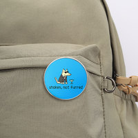 Spedizione Diretta di Badge Rotondi Personalizzati Stampati, Spille Personalizzate con Cartoni Animati, Citazioni Ispiratrici, Figure di Animali e Piante