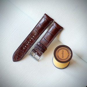 Correas de cuero genuino para reloj, repuesto de correa de cuero de 20/21/22mm, de liberación rápida - Product Image 1
