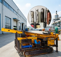 Foreuse hydraulique mobile 1500m avec châssis directionnel rapide pour l'exploration d'urgence de sources d'eau