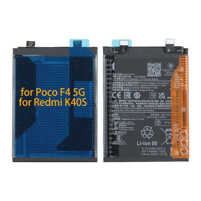OEM BP49 Factory Shop Mobile Phone Battery for Xiaom POCO F4 5G Mobile Phone Battery for Redmi K40s