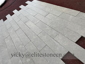 Carreaux de pierre de bûche de marbre naturel pour salle de bain, beige clair, calcaire beige du <span class=keywords><strong>Jura</strong></span> pour crédence de cuisine - Product Image 3