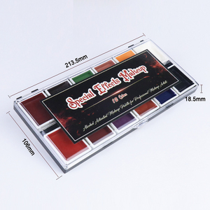 Palette de peinture pour le visage et le corps SFX imperméable activée à l'alcool, marque privée GP, pour les blessures, les égratignures, les brûlures, Halloween, cosplay - Product Image 6