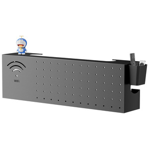 Wall Mounted Router Bracket With <b>Cable</b> <b>Management</b> For Home Office Network <b>Box</b> Storage Organizer - Product Image 2