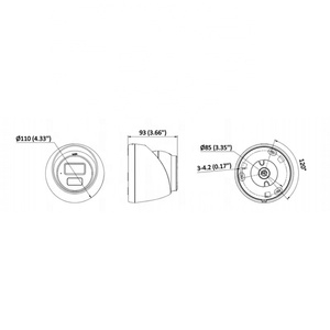 DS-2CD1383G2-LIU & DS-2CD1383G2-LIUF/SL HIK 8MP Motion 2.0 Smart Hybrid Light Turret Network <b>Camera</b> - Product Image 4