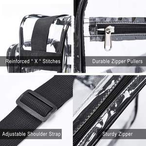 Sac transparent approuvé par le stade sac à bandoulière transparent avec sangle réglable pour concerts événements sportifs - Product Image 3