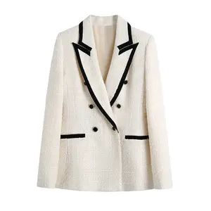 Autumn and Winter Oversized Polyester Long Sleeve Ladies Office Formal Top Blazer Jacket Women's Suits