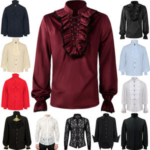 2025 <span class=keywords><strong>français</strong></span> Haute Couture Style rétro hauts hommes chemises à manches longues nouveau Style médiéval Halloween exportation TV film Costumes - Product Image 3