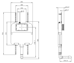 Sistema de Descarga Automática, Válvula de Descarga Neumática con Sensor, <span class=keywords><strong>Cisterna</strong></span> Oculta <span class=keywords><strong>Sin</strong></span> Inodoro - Product Image 2