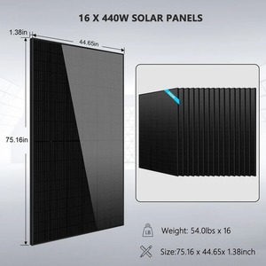 Kit Solar Híbrido SunGoldPower SGH-11N2E, Inversor CC/CA de 11.4KW, Batería de Litio de 48V 20.48KWH, 12KW, 99% de Eficiencia, 240VAC Trifásico - Product Image 2