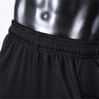 Pantalon de gardien de but de football, short d'entraînement respirant, vêtements de sport imprimés, pantalon noir personnalisé