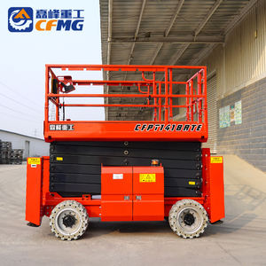 CFMG 12m 14m 16m plate-forme de travail aérien électrique tout-terrain à 4 roues motrices plate-forme élévatrice à ciseaux automotrice tout-terrain extérieure - Product Image 3